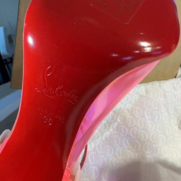 Christian Louboutin DEBOUT CONDORAPIK 100, color FLUO PINK, SIZE 36 woman shoes - Picture 4 of 7